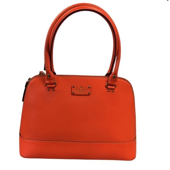 Kate‎ Spade Rachelle Wellesley Satchel Red Leather Shoulder Bag NWOT - Picture 1 of 10